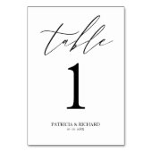 おしゃれな結婚式テーブルナンバー テーブルナンバー (裏面)