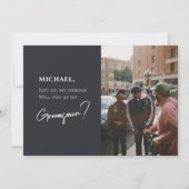 おしゃれな結婚式仲人カード 写真付き (正面)