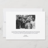 おしゃれな結婚式仲人カード 写真付き (裏面)