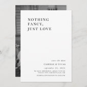 おしゃれな結婚式招待状 シンプルなデザイン 招待状 (正面/裏面)