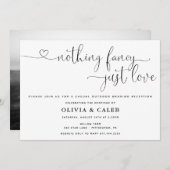 おしゃれな結婚式招待状「愛だけを大切に」 招待状 (正面/裏面)