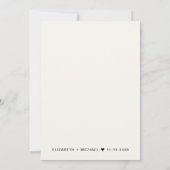 おしゃれな結婚式招待状 招待状 (裏面)