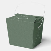 おしゃれな緑の模様の贅沢パーティーお菓子持ち帰り フェイバーボックス (正面)