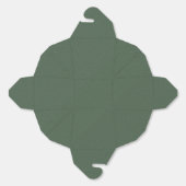 おしゃれな緑の模様の贅沢パーティーお菓子持ち帰り フェイバーボックス (見開き)