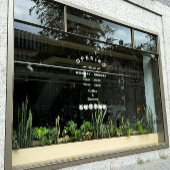 おしゃれな編集可能な営業時間窓用シール(カフェ用) ウィンドウサイン
