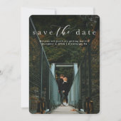おしゃれな縦型写真カード「Save the date」 セーブザデート (正面)