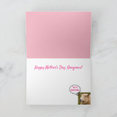 おしゃれな羊の母の日 カード (内部)