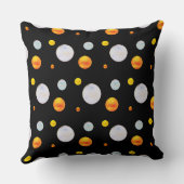 おしゃれな美しい水玉模様 クッション (裏面)