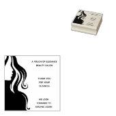 おしゃれな美容室 スタイリスト ありがとう ラバースタンプ (押印)