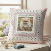 おしゃれな肉球ペット 犬 フォト クッション