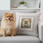 おしゃれな肉球ペット 犬 フォト クッション