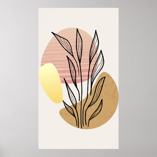 おしゃれな背景デザイン ポスター (正面)