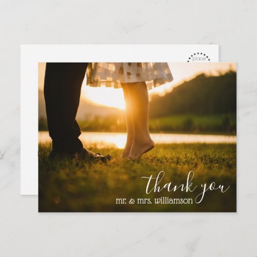 おしゃれな脚結婚本の写感謝してい真はがき ポストカード (正面/裏面)