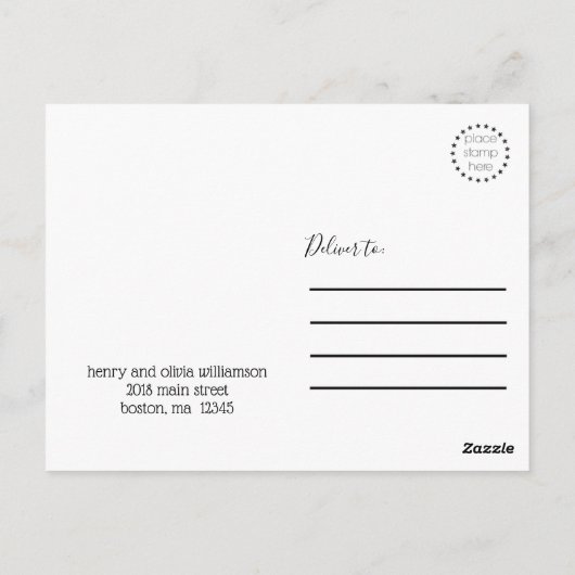 おしゃれな脚結婚本の写感謝してい真はがき ポストカード (裏面)