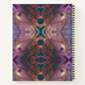 おしゃれな色のモノグラム ノートブック (裏面)