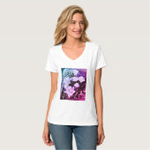 おしゃれな花のトレンドの夏ファッション Tシャツ (正面フル)