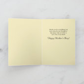 おしゃれな花のハッピー マザーズデイ インスピリビティ カード (内部)