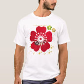 おしゃれな花のファッション Tシャツ (正面)