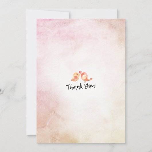 おしゃれな花のベビーシャワー　かわいい双子の女の子 招待状 (裏面)