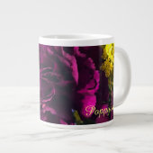 おしゃれな花のマグカップ ジャンボコーヒーマグカップ (正面右)