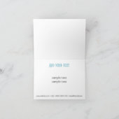 おしゃれな花の感謝カード サンキューカード (内部)