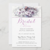 おしゃれな花の絵のウェディングシャワー招待状 招待状 (正面)