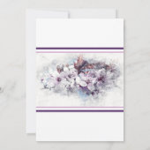 おしゃれな花の絵のウェディングシャワー招待状 招待状 (裏面)