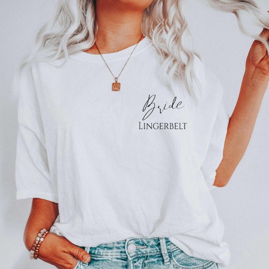 おしゃれな花嫁の友達や独身最後の旅 かわいい Tシャツ