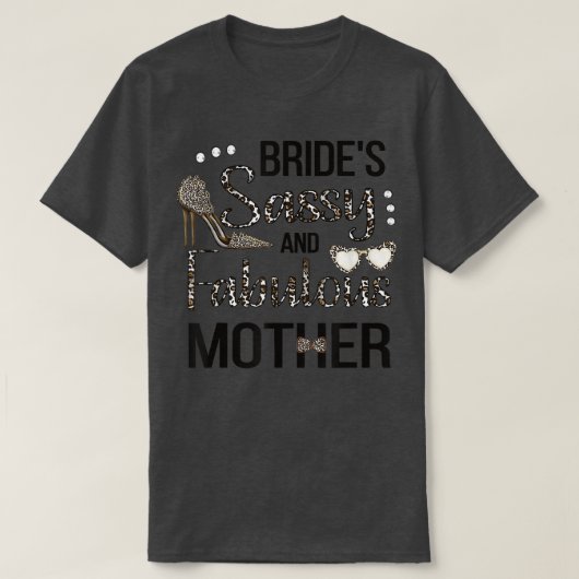 おしゃれな花嫁の母 ブライダルシャワー 花嫁の母 Tシャツ (デザイン正面)
