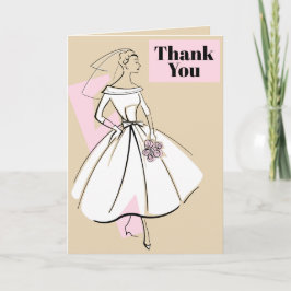 おしゃれな花嫁 ニュートラル サンクスベージュ サンキューカード