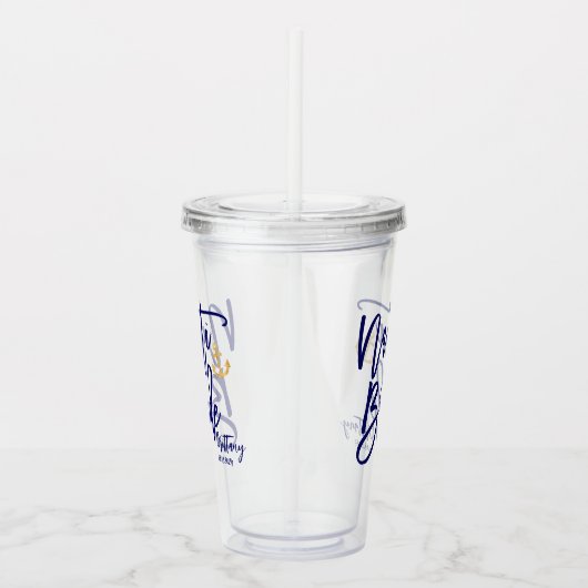おしゃれな花嫁 海岸 バチェロレッテパーティー アクリルタンブラー (右)