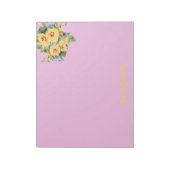 おしゃれな花束のオーダーメイドノート ノートパッド (回転)