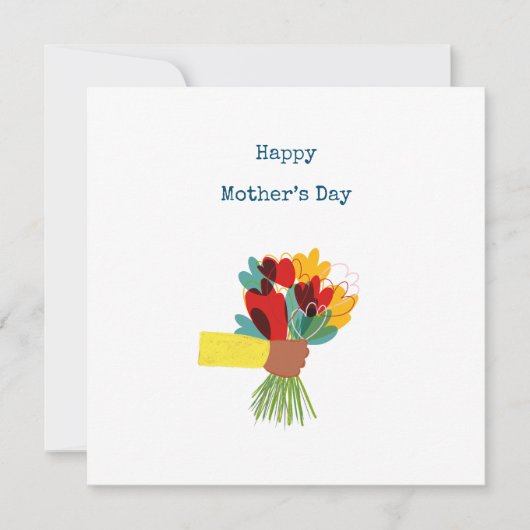 おしゃれな花束の母の日カード カード (正面)