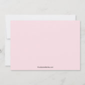 おしゃれな花柄のゼブラフレーム ブライダルシャワー招待状 招待状 (裏面)