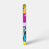 おしゃれな花柄のダリアの名前入りSamsung Galaxyケース Samsung Galaxyケース (左側面)