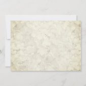 おしゃれな花柄のモダンなSave Our Dateカード セーブザデート (裏面)