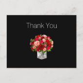 おしゃれな花柄の感謝を伝えるポストカード（お得な価格） ポストカード (正面)