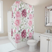 おしゃれな花柄の装飾的な目を引く シャワーカーテン (インサイチュ)