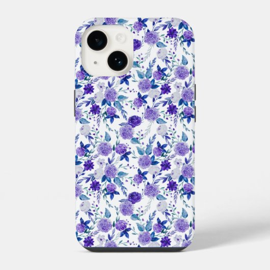 おしゃれな花柄デザイン  iPhoneケース (裏面)