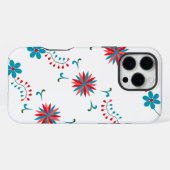 おしゃれな花柄デザイン  iPhoneケース (裏面横)