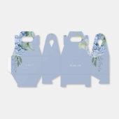 おしゃれな花柄ブルーのハイドランジア フェイバーボックス (折り畳みなし)