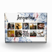 おしゃれな花柄 ベストマムエバー フォトコラージュ フォトブロック (正面)