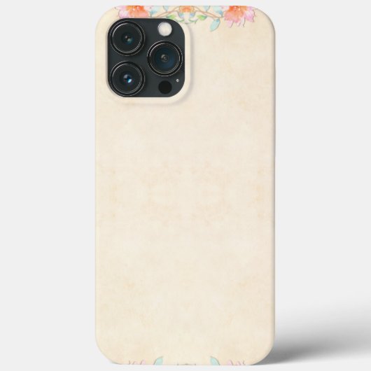 おしゃれな花柄 Case-Mate iPhoneケース (裏面)