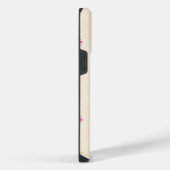 おしゃれな花柄 iPhoneケース (右側面)