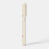 おしゃれな花柄 iPhoneケース (右側面)