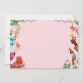 おしゃれな落書き　卒業写真ありがとうカード 招待状 (裏面)