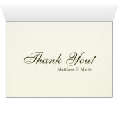 おしゃれな葉の結婚式のお礼カード (内部横(下))