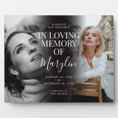 おしゃれな葬儀追悼写真 前後 フォトプラーク (正面)