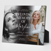 おしゃれな葬儀 追悼 フォトギャラリー Before & After フォトプラーク (側面)