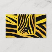 おしゃれな虎のストライプ名刺テンプレート 名刺 (裏面)